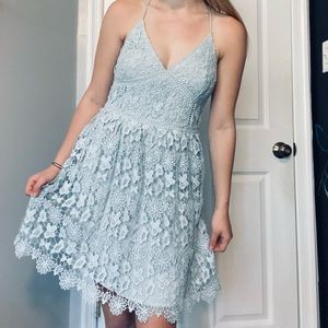 Hollister lace blue dress
